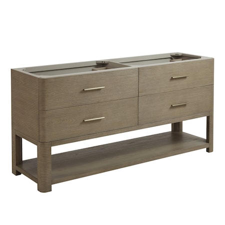 James Martin Vanities Lucian 72in Double Vanity, Pebble Oak D704-V72-M-PBO